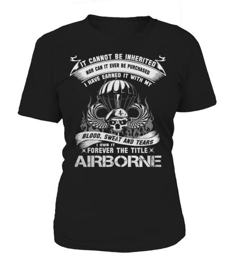 FOREVER THE TITLE AIRBORNE - VETERAN ARMY Women's T-Shirt