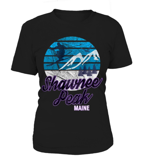 Shawnee Peak Bridgton Maine Ne Ski Resort Snowboard T-shirt Women's T-Shirt