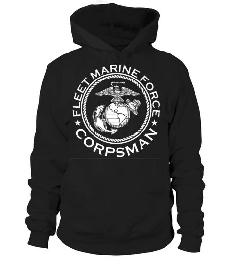 Fleet Marine Force Corpsman Officially Licensed Hoodie Unisex