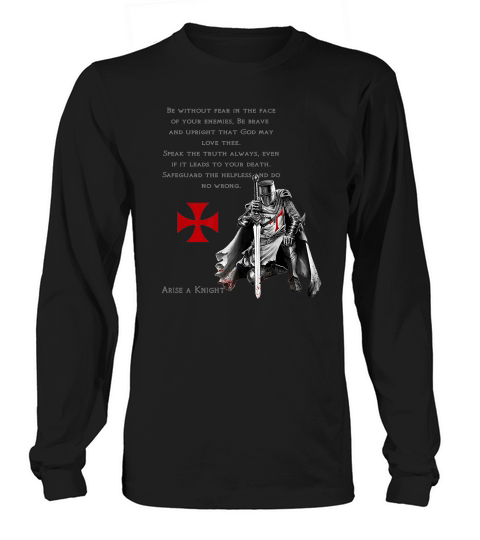 Knights Templar Warrior For Jesus And God Bible For Faith Premium Long sleeved Unisex
