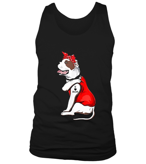 Gifts American Bulldog Tattoo I Love Mom Tank Top Unisex