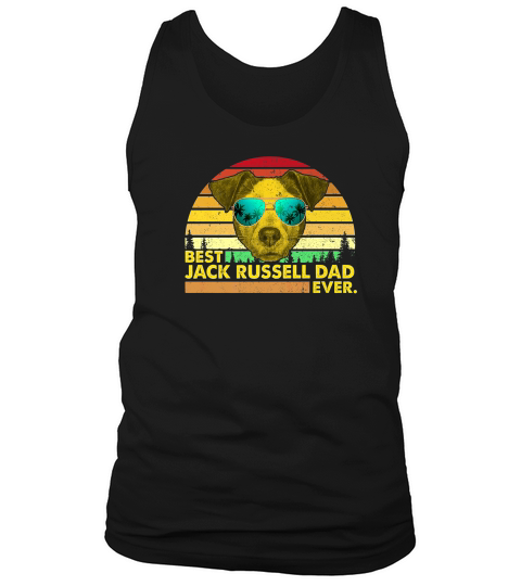 Vintage Best Jack Russell Dad Ever Dog Daddy Father Tank Top Unisex