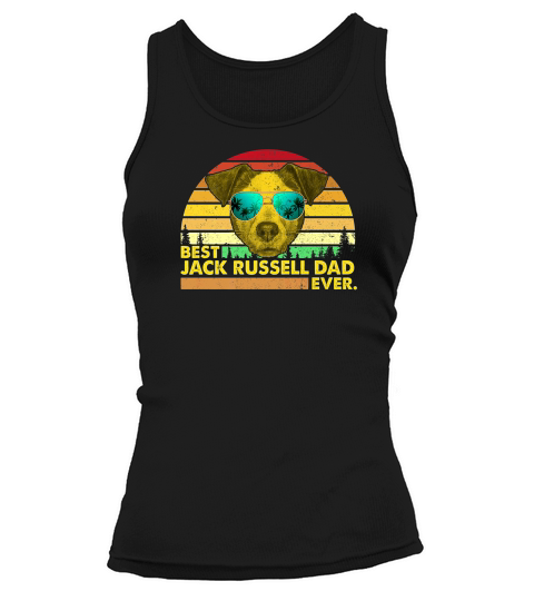 Vintage Best Jack Russell Dad Ever Dog Daddy Father Tank top Woman