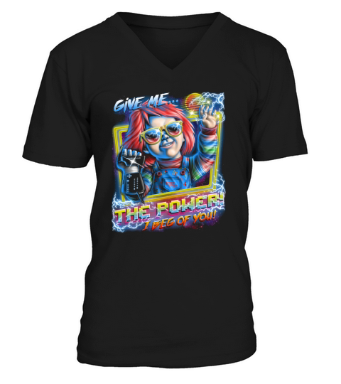 Chucky Give Me The Power I Beg Of You V-Neck T-shirt