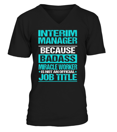 INTERIM MANAGER V-Neck T-shirt