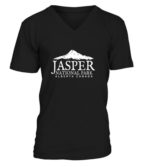 Jasper National Park T-Shirt, Alberta Canada Mountain Tee V-Neck T-shirt
