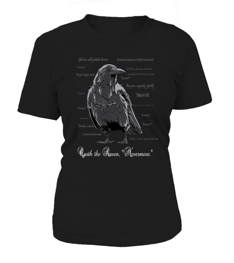 Edgar Allan Poe Quoth the Raven Nevermore Women's T-Shirt