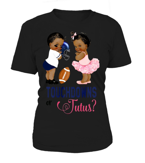 Ethnic Touchdowns Or Tutus Gender Reveal Party T-shirt Women's T-Shirt