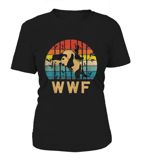 Sunset Vintage Panda Bears WWF’s Finish Him Panda Lover shirt Women's T-Shirt