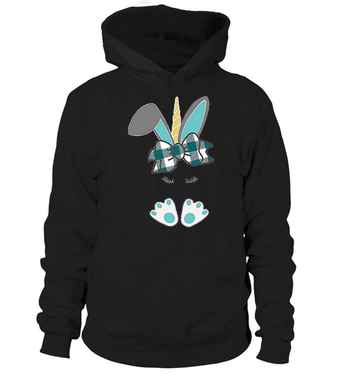 Unicorn Bunny Kids Easter Hoodie Unisex