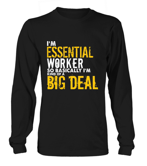 Essential Worker Vintage Long sleeved Unisex