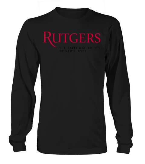 Simple Logo Rutgers University 2020 Long sleeved Unisex