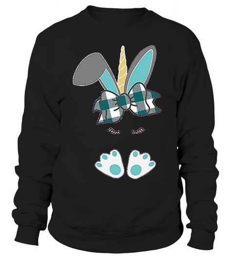 Unicorn Bunny Kids Easter Sweatshirt Unisex