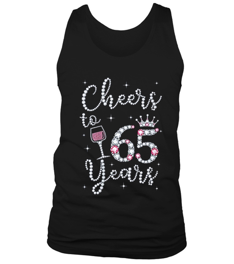Cheers To 65 Years 1956 65th Birthday Gift Tank Top Unisex