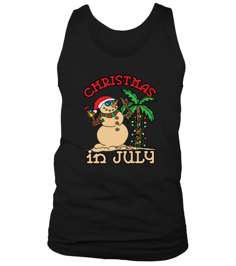 Christmas In July Funny Snowman Tank Top Unisex