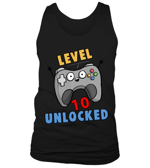 Level 10 Unlocked 10th Birthday Gamer Birthday Gift T-shirt Tank Top Unisex