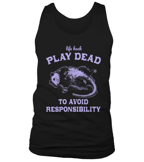 Life hack Play Dead To Avoid D Violet Tank Top Unisex