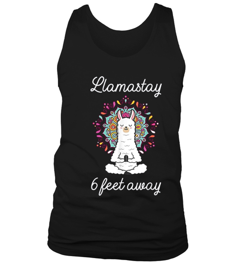Llamastay 6 Feet Away Tank Top Unisex
