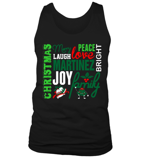 Merry Christmas Martinez Family Tank Top Unisex