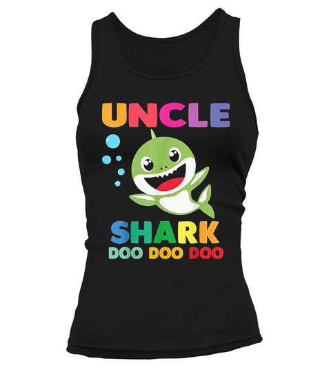 Uncle Shark Doo Doo Mommy Auntie Daddy Baby Tank top Woman