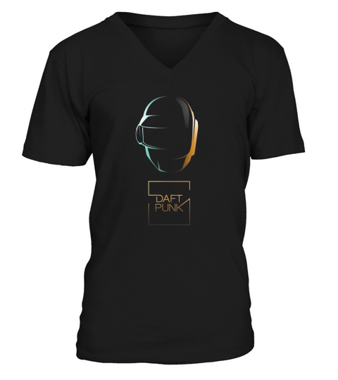 Daft Punk Logo V-Neck T-shirt