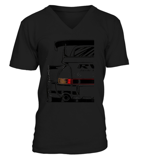 Japanese Automotive Retro Race Men Vintage Tuning Car V-Neck T-shirt