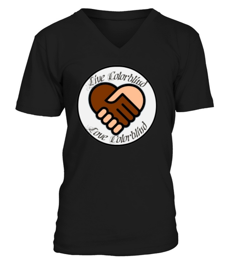 Love Is Colorblind live color blind V-Neck T-shirt