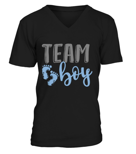 Team Boy Gender Reveal V-Neck T-shirt