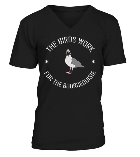 The Birds Work For The Bourgeoisie V-Neck T-shirt