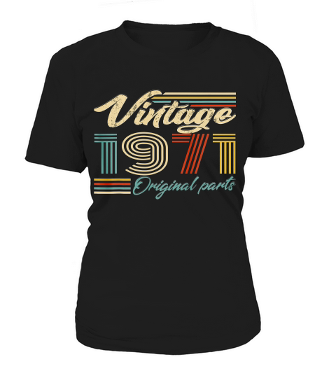 Made In 1971 Heart 48th Birthday Gift Vintage T-shirt Women's T-Shirt