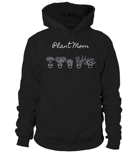 Plant Mom Plant Lover Icons Minimalist Design Hoodie Unisex