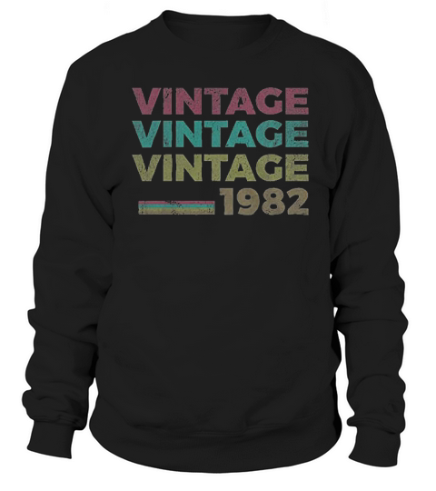 39th Birthday Vintage 1982 Sweatshirt Unisex