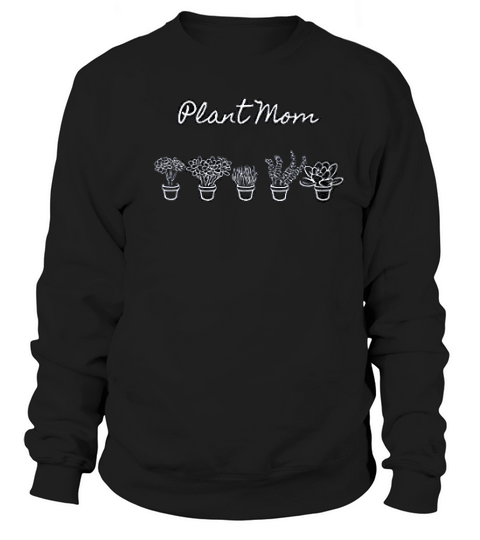 Plant Mom Plant Lover Icons Minimalist Design Sweatshirt Unisex