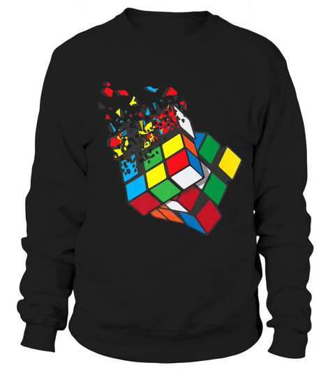 Shattered Rubik Cube Cool Cube Nerds Gift 3 T-shirt Sweatshirt Unisex