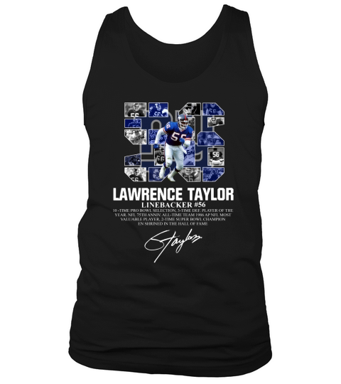 Lawrence taylor Linbacker 56 Signature shirt Tank Top Unisex