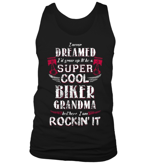 Motorcycle Shirt Biker Grandma Gift Mimi Granny Glamma Tank Top Unisex