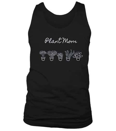 Plant Mom Plant Lover Icons Minimalist Design Tank Top Unisex