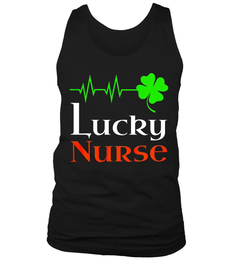 St Patricks Day Nurse T Shirt Lucky Irish Nursing Tee Gift Tank Top Unisex