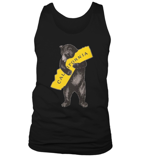 VINTAGE CALIFORNIA BEAR HUG ILLUSTRATION Tank Top Unisex