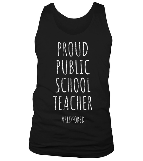 Vintage Proud Public School Teacher Red For Ed T-shirt_2 Tank Top Unisex
