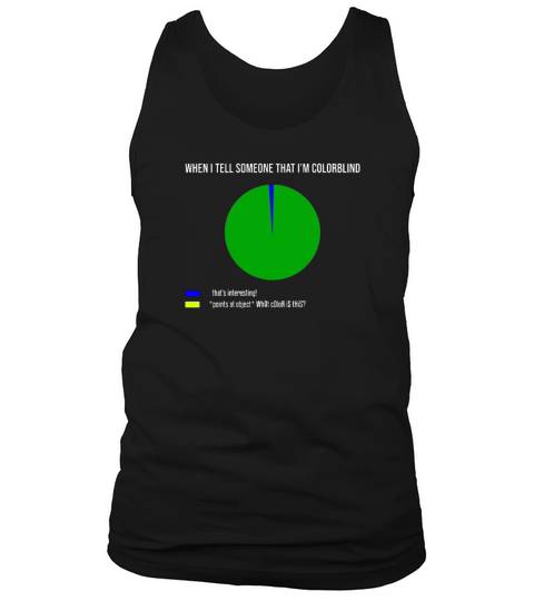 When I Tell Someone That I m Colorblind Gift Tank Top Unisex