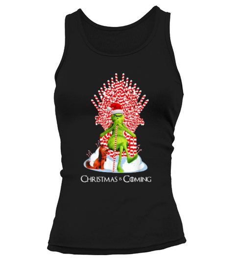 Candy Stick Throne The Grinch And Max Christmas Is Coming Tank top Woman