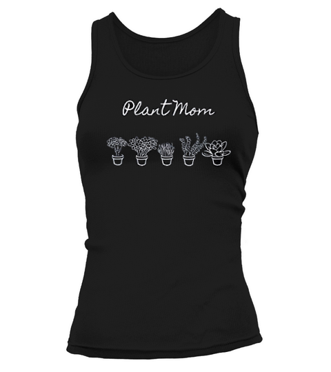 Plant Mom Plant Lover Icons Minimalist Design Tank top Woman