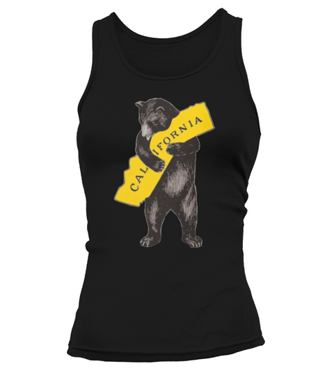 VINTAGE CALIFORNIA BEAR HUG ILLUSTRATION Tank top Woman