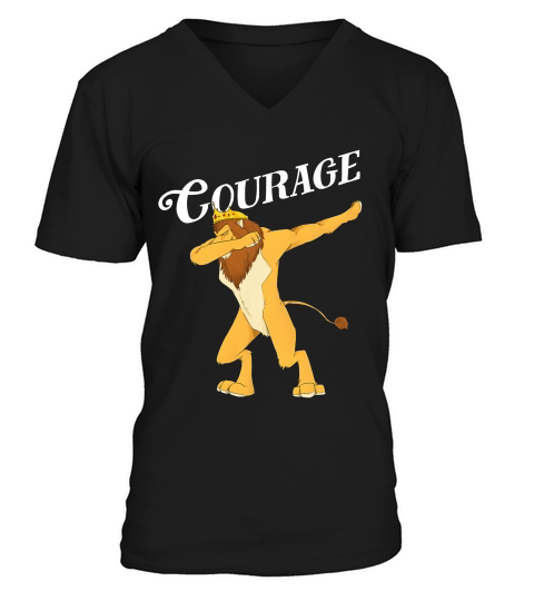 Cowardly Lion Dab The Wizard Of Oz Courage T-shirt V-Neck T-shirt