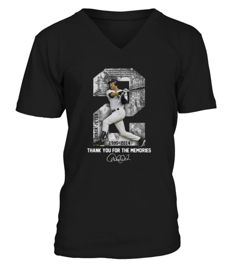 Derek Jeter Thank you for the memories V-Neck T-shirt