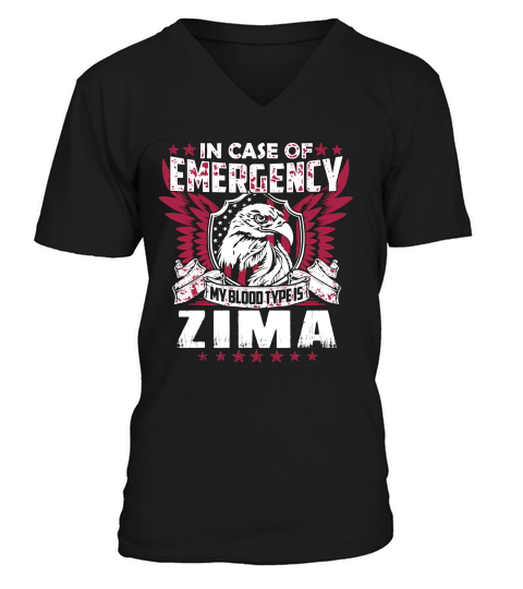 Funny Vintage Style Tshirt For Zima V-Neck T-shirt