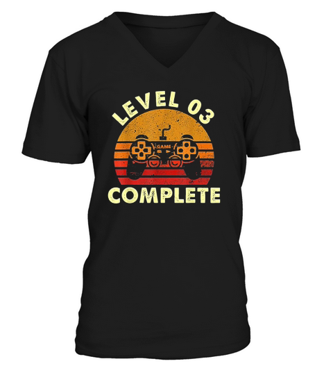 Level 3 Complete Vintage Celebrate 3rd Wedding V-Neck T-shirt