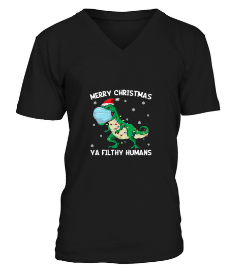 Merry Christmas Humans V-Neck T-shirt