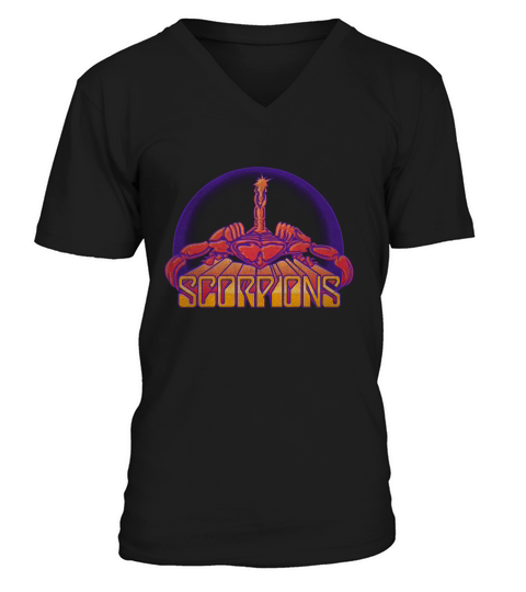 Scorpions German Rock Band Bright Scorpion V-Neck T-shirt